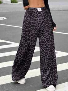 Women Leopard Print Casual Lounge Pants Graduation,Back To School Outfits,Graduation,Teacher Outfits For Women,Back To School - 藍色 - 查看 7