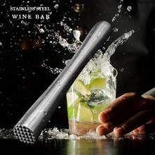 [Culinary Accessory] Stainless Steel Roostertail Muddler & Mixing Stick - Durable Drink Pusher For Home Bar, Brewing & Wine Making, With Textured Grip - Ideal For Moos & Margaritas TJGB - View 4