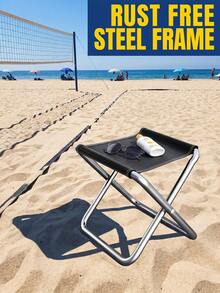 Silla de pesca plegable para exteriores con soporte de acero reforzado, asiento resistente al desgaste, taburete de camping minimalista para excursionistas, silla pequeña plegable compacta para disfrutar de la naturaleza, taburete plegable, mueble de cocina, decoración de jardín, tienda de playa, camping, patio, picnic, esencial - Silla de camping plegable - Ver 11