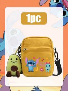 Túi đeo chéo bằng vải canvas màu vàng in hình Lilo & Stitch của Disney, nổi bật với hình ảnh Stitch và Scrump ngộ nghĩnh cùng các chi tiết trang trí vui nhộn. Được làm từ vải canvas bền, nhẹ với khóa kéo an toàn và dây đeo có thể điều chỉnh, chiếc túi nhỏ gọn nhưng rộng rãi này hoàn hảo cho các công việc hàng ngày, những buổi đi chơi thông thường hoặc du lịch, thêm một chút vui tươi và hoài niệm cho bất kỳ trang phục nào. - Nhiều kiểu dáng - Xem 14