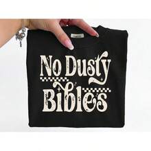 Camiseta No Dusty Bibles|   Camiseta Vintage Cristiana|   Camiseta Occidental de Inspiración Religiosa|   Camiseta para Amantes de la Biblia|   Camiseta con Diseño Religioso|   Ropa Cristiana - Negro - Ver 4