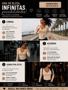 Women's V-Neck Shaping Blouse - Slim Fit, Second Skin Style, Versatile, Elegant, Casual, And - Krem - View 5