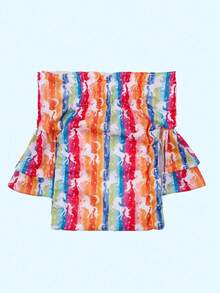 3pcs/Pack Random Dog Print Washable Dog Sanitary Pants, Anti-Leakage Pet Diapers With Cute Printed Ruffles - Multicolor - View 9