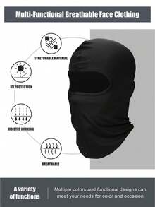 1/3/5pcs Outdoor Windproof Balaclava Mask, Cycling Face Cover, Helmet Liner, Physical UV Protection & Breathable Head Wrap - Multicolor - View 2