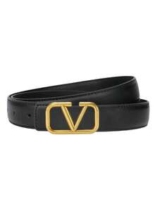 Women's Smooth Buckle Decorative Thin Waist Belt With V-Letter - Multicolor - View 12