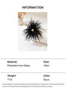 1pc Luxury Evening Style French Vintage Black Brooch, Elegant Exquisite Wedding Party Suit Dress Accessory - Black - View 6