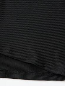 Women's Summer Shorts Slim Fit Casual Stylish Eyelet Design Low Rise Shorts for Daily Life - Negro - Ver 9