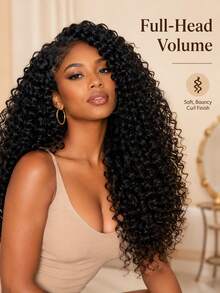 18 piezas/paquete Extensiones de cabello trenzado de ganchillo - 1/5 caja, cabello trenzado sintético suave y pre-rizado, adecuado para trenzas retorcidas y trenzas de diosa, fácil instalación, negro natural, suficiente para uso en toda la cabeza - Multicolor - Ver 3