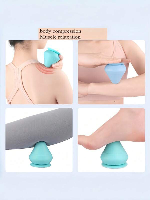 1 Stick Of Adhesive Fascial Cone, Massage Cone, Silicone Massage Cone Are Suitable For Feet, Waist And Back, Shoulders And Neck. Fitness Fascial Cone, Massage Acupoints, Can Easily Relieve Stress, Enhance Temperament And Is Convenient To Carry.