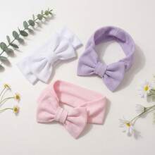 3pcs Baby Girl Headband For 0-4 Years Old Girl,Bow Headband,Toddler Girl Spring Clothes,Baby Summer Clothes,Candy Color Hairband,Ice Cream Color Headbands,Kid Headbands,Children Accessories Celebration Day Anniversary Party Decorations,Children Gift,Can Be Worn At Home Or Outside,Birthday Decorations, Photography Props - Multicolor - View 6