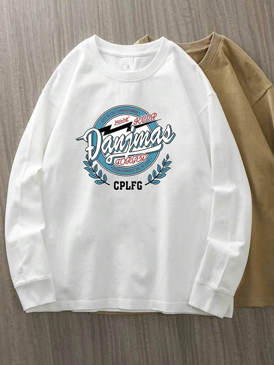 Camiseta con estampado de camisa casual para mujer, manga corta y cuello redondo, moda urbana local de primavera/verano camiseta unisex. 2K9J - Enredadera Dan de manga larga y alta calidad con estampado de hojas. - Ver 1