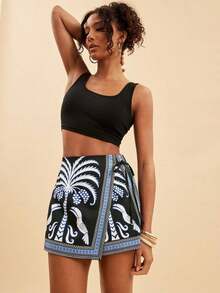 Plus Size Shorts - Multicolor 9 - View 4