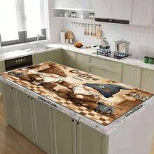 1pc Coffee-Colored Cartoon Elf & Coffee Bean Decor Drying Mat, Suitable For Dining Table And Cafe, Warm Atmosphere And Moisture Absorption, Multi-Purpose Drainage Mat, Home Gift, Desktop Decor - XYLSD-391 - View 16