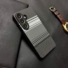 奢华碳纤维纹理PU皮革钱包式手机壳，卡槽翻盖设计，全包防震保护套，兼容三星Galaxy S26 Ultra S26+ S26 S25 Ultra S25 Plus S25 S24 Ultra S23 Ultra S22 Ultra A57 A56 A37 A27 A17 - 黑色 - 查看 5