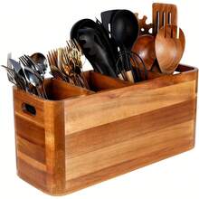 Country Style Kitchen Organizer Rack - Large Countertop Storage Cabinet For Cooking Utensils And Tableware, Kitchenware Storage And Organization - Multicolor - View 1