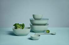 Set di posate da insalata in due pezzi - lavabile in lavastoviglie - forchetta da insalata - forchetta e cucchiaio da insalata - Verde Nordico - Visualizzare 3