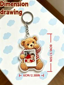 Customized Cute Animal Shaped Keychain - Available In Cat, Panda Or Dog Styles. The Perfect Gift For "Pet Moms" And Animal Lovers - Also An Ideal Choice For Mother's Day And Father's Day. - Multicolor - View 10