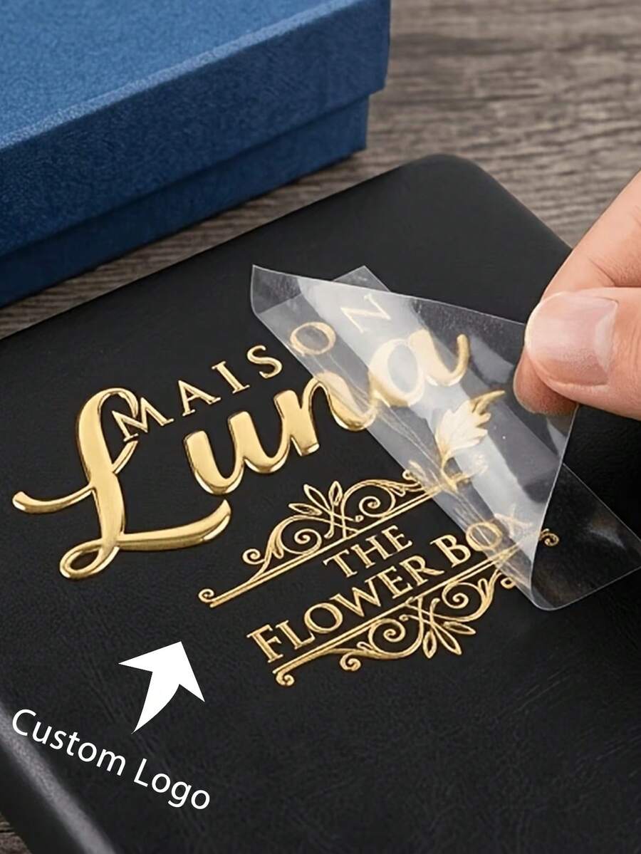 10-100pcs Personalized Crystal Label Stickers, UV-DTF Crystal Labels, Cold Transfer Process, Wear-Resistant And Durable, Suitable For Glass Cups, Mirrors, Packaging Boxes, Greeting Cards, Wedding Birthday DIY Decoration, Invisible And Beautiful