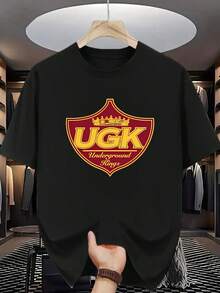 Camiseta unisex de manga corta, ErgroKingzImpresoManga cortaCamisetaaImprescindibleparaCalleModaAdecuadoparaMúsicaAmantesyA la modaJuventud. playerashombre, , , Dazymujer,romwehombres, bohochic,maestrasregalos,camisetaparaconjuntos de mujercon curvasparamu,y2k, - Negro - Ver 6