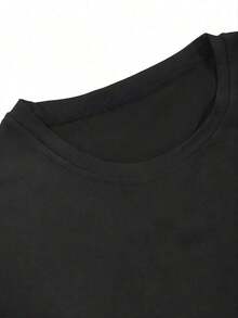 Ropa Curvy en Oferta y , Camiseta Gráfica 'Director de Guardería de Adultos AKA El Camarero', Cuello Redondo Casual, Manga Corta, Corte Regular, Para Todas las Temporadas, Diseño Estampado, Dobladillo Acampanado, Tela, Regalo Perfecto para Camareros, Mujeres, Papá, Amigos, Camisetas para Mujer Y2K - Negro - Ver 2
