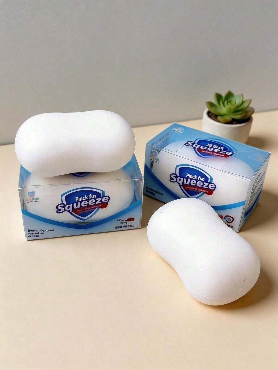 Creative Stress Relief Simulated Soap, Funny Squeezing T O Y For Students, Slow Rebound Stress Relief Gift, Gift - 彩色 - 查看 1