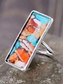 1pc Elegant Ring Designed For Women, Suitable For Wedding, Engagement, Anniversary Party, Valentine's Day Gift - 1# - View 6