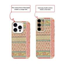 Splicing 1pc TPU Material Luxury Geometric Patchwork Pattern Phone Case, Compatible With Iphone 17 Pro Max/17/16 Pro Max/15/13/12/11, S20 FE/A15/S24/A55, Note 11/Note 12/Note 13 Pro, Full Coverage Anti-Drop Soft Protective Cover - White - View 7