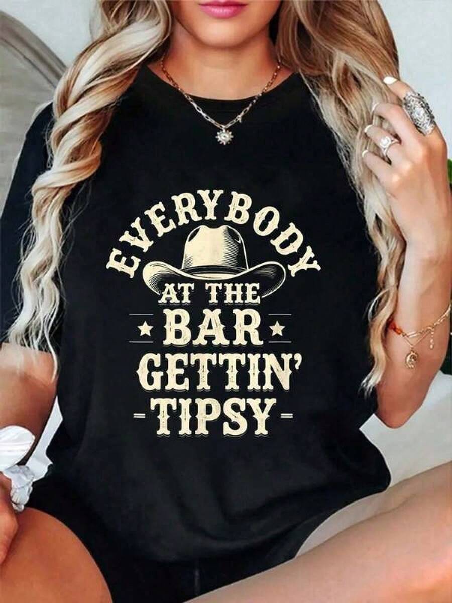 Women T-Shirts - Black - View 1