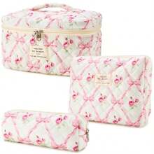 Makeup Sets - White Pink Flowers - View 2