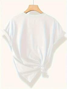 Camiseta con estampado de cruz, paloma, Biblia, vela y Jesús - Diseño simple y versátil - Camiseta de manga corta 100% algodón, informal, de cuello redondo, para verano, lavable a máquina, de corte holgado, cómoda, suave, elástica y bien ajustada, camiseta de algodón a la moda para mujer. - Blanco - Ver 2