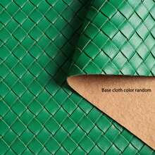 1 Roll High-Quality 3D Woven Pattern Faux Leather Fabric (12*53 Inches) - Fashionable And Innovative Crafting Fun, Suitable For Making Leather Earrings, Bows And Handbags, Belts Design, DIY Craft Material - Durable, Versatile And Easy To Sew - 30*138CM - View 15