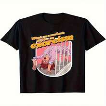 Graphic T-Shirt "What's Your Favorite Day To Get Sick?" From  - Black, Comfortable, Casual Crew Neck, Regular Fit, Ideal For Adults, Perfect Gift For Men, Women, And Parents, Clothing - 黑色 - 查看 2