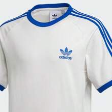 ADIDAS ORIGINALS Men Women Summer Short Sleeve T-Shirt, Crew Neck Ringer Tee With Contrast Trim, 3-Stripes Detail, Embroidered Trefoil Logo, Casual Sportswear Top For Daily Wear, Classic Vintage Style - 白色 - 查看 3