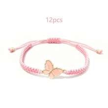 Bộ 12 vòng tay dây thắt nơ màu hồng tươi tắn, vòng tay bện nơ màu hồng có thể điều chỉnh, thích hợp cho tiệc sinh nhật, tiệc đính hôn, tiệc tốt nghiệp, tiệc mừng em bé chào đời, tiệc tiết lộ giới tính, tiệc chủ đề nơ, quà tặng Ngày của Mẹ, quà tặng tiệc độc thân, quà tặng cho phụ nữ, đồ dùng cần thiết cho kỳ nghỉ biển, quà tặng giáo viên. - Màu Hồng baby - Xem 7