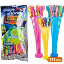 111/1332pcs Water Balloons Quick Fill Water For Pools, Fighting, Water Companions, Water Balloons For Outdoor Family, Friends, Backyard Summer Splash Party Gift - Nhiều màu - Xem 9