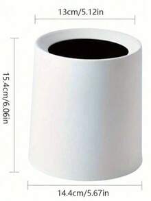 Minimalist Solid Color Trash Can, Daily Essential - Multicolor - View 16