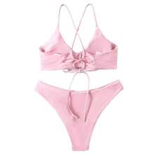 Women Athletic Bikinis - Pink - View 1