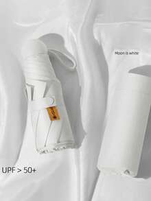1 pezzo Ombrello parasole a capsula, Ombrello da donna con protezione UV, Mini ombrello pieghevole ultraleggero 2 in 1 portatile - A - Visualizzare 11