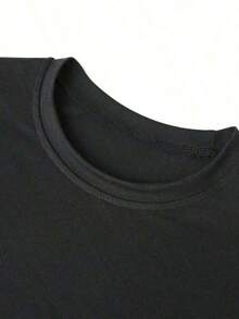 Single Garment, Not A 3-Piece Set. Set Of 1 Women's Short-Sleeved T-Shirt In A Retro American Style, Featuring City Name Prints. Soft To The Touch, Comfortable, And Versatile. Choose 1 Of 3 Models. Suitable For Holy Week And Easter. Viva Mexico! Suitable For Labor Day And Mother's Day. - 黑色 - 查看 3