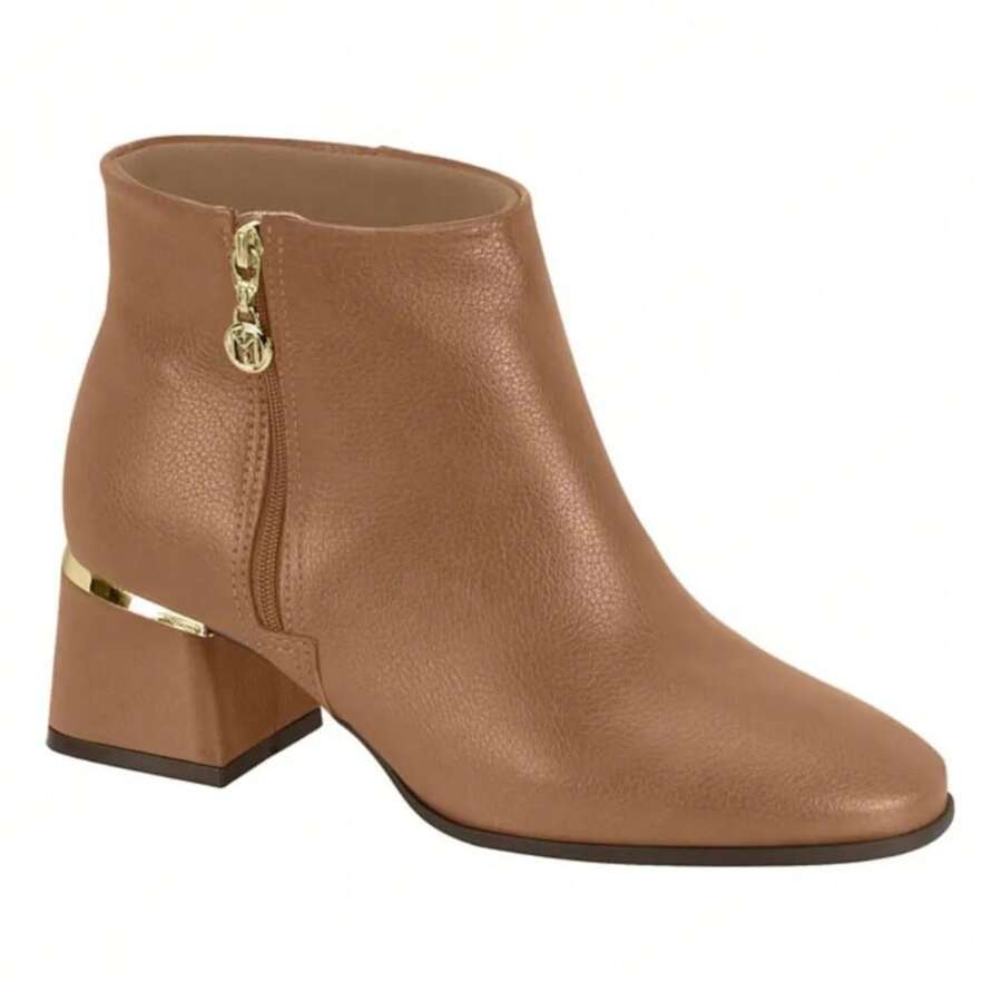 Women's Modare Ultra Comfort Boot With Block Heel And Gold Detail - Original - Camel - Ver 1