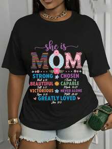 Men's "Mother Verse Honor" T-Shirt - Casual Short-Sleeved Crew Neck Top, Soft And Breathable, Suitable For Everyday Wear And Parties, Machine Washable, Versatile All-Season Shirt, Gift For Birthdays/Events (Regular Fit) - Black - View 6