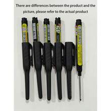 1pc/5pcs 4.5cm Long Pointed Tip Deep Hole Marking Pen, Multi-Surface Use, Suitable For Woodworking, Bathroom Woodwork, Faux Leather, Glass, Stone, Metal, Ceramic - Multipurpose Professional Marking Pen (Random Color) - A - View 9