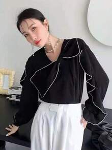 Women Blouses & Shirts - Black - View 6