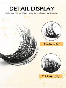 13 Rows Curl D DIY 208PCS Various Lengths Cluster Eye Lashes, Extensions Fluffy Volumized Individual False Eyelashes, Faux Mink Lashes, Resuablelash Clusters,Eyelash Clusters,Individual Eyelashes,Lashes,Fake Lashes - View 6