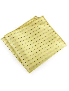 2pcs Men's Classic Combo Set, 1pc 7cm Tie In Stripe/Polka Dot/Plaid Pattern, 23cm Pocket Square, Versatile For Work, Daily Wear And Weddings - Multicolor - View 5