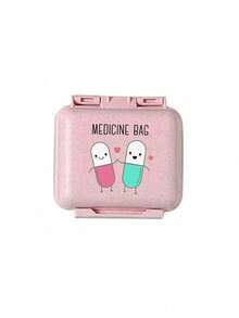 Mini 6-Compartment Portable Pill Box, Medicine Storage Box, Travel Pill Box, Printed With "My Pill Box" And Pill Pattern, 6-Compartment Small Pill Box, Sealed Pill Packaging Storage Box, 6-Day Weekly Pill Storage Box, Travel Essential Pill Box, Daily Vitamin Pill Box, Pocket Pill Box Storage Box, Exquisite Storage Box, Family Essential, Travel Essential - Multicolor - View 16