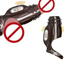 Wolf Fang Penis Vibrating Sleeve, G-Spot Vaginal Massager, Penis Enlargement Sleeve, Sex Toy, Clitoral Vibrator Massager,Sex Toys For Men Women Couples - 均碼 - 查看 10
