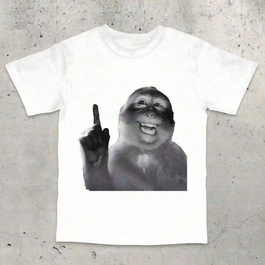 Camiseta informal de mujerFunny Monkey Shirt, Stupid Meme Tshirt, Dank Memes Tee, 90s Vintage Bootleg, Odd Core,New Tee,Hot New T-Shirt,Blusas Elegantes Para Mujer,Camisetas para hombre, camisetas para niños, camisetas con estampado de gatos y perros, camisetas para uso diario, camisetas de apoyo a la Copa del Mundo, camisetas de la Copa del Mundo 2026, camisetas estampadas, ropa de Pascua, - Blanco - Ver 1