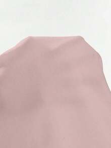 Camisa de manga de murciélago de unicolor casual, verano - Rosa Pálido 2 - Ver 7