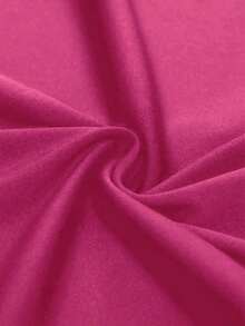 Vestido negro elegante y ceñido para mujer - Halter sin mangas con tela de lentejuelas en la espalda, perfecto para actividades de verano, mezcla de poliéster lavable a máquina, vestido ajustado, adecuado para citas nocturnas diarias, fiestas, fiestas de solteros - Rosa Fucsia - Ver 5